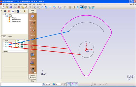 Arrastrar geometría al CAM