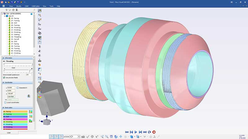 Finished lathe part